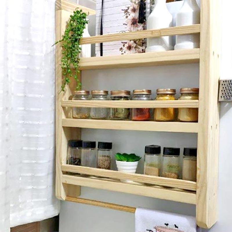 Полка на холодильник из дерева Мантер Бланже (ПХО-000601)