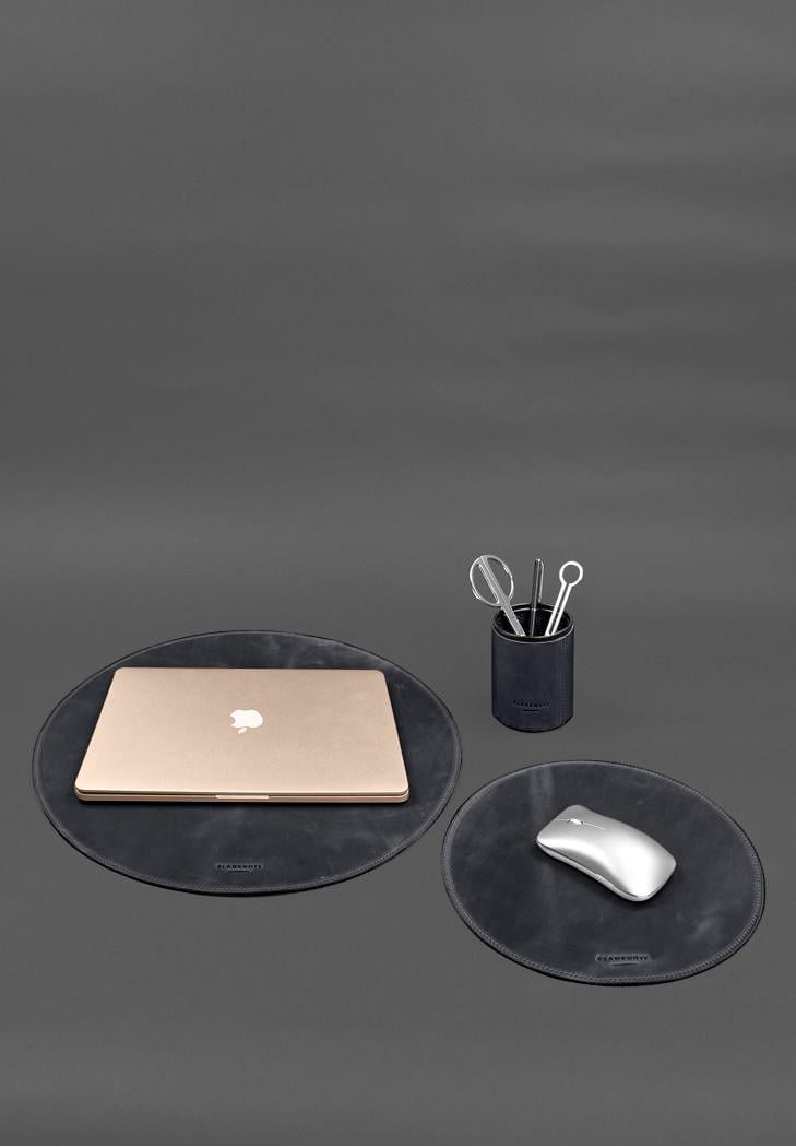 Набор настольный из натуральной кожи 1.2 Crazy Horse Синий (A-028805) Набор настольный из натуральной кожи 1.2 Crazy Horse Синий (A-028805)