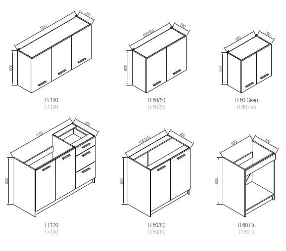 Кухня прямая Viola 320 см Дуб Евок (000-000-3081) - фото 3