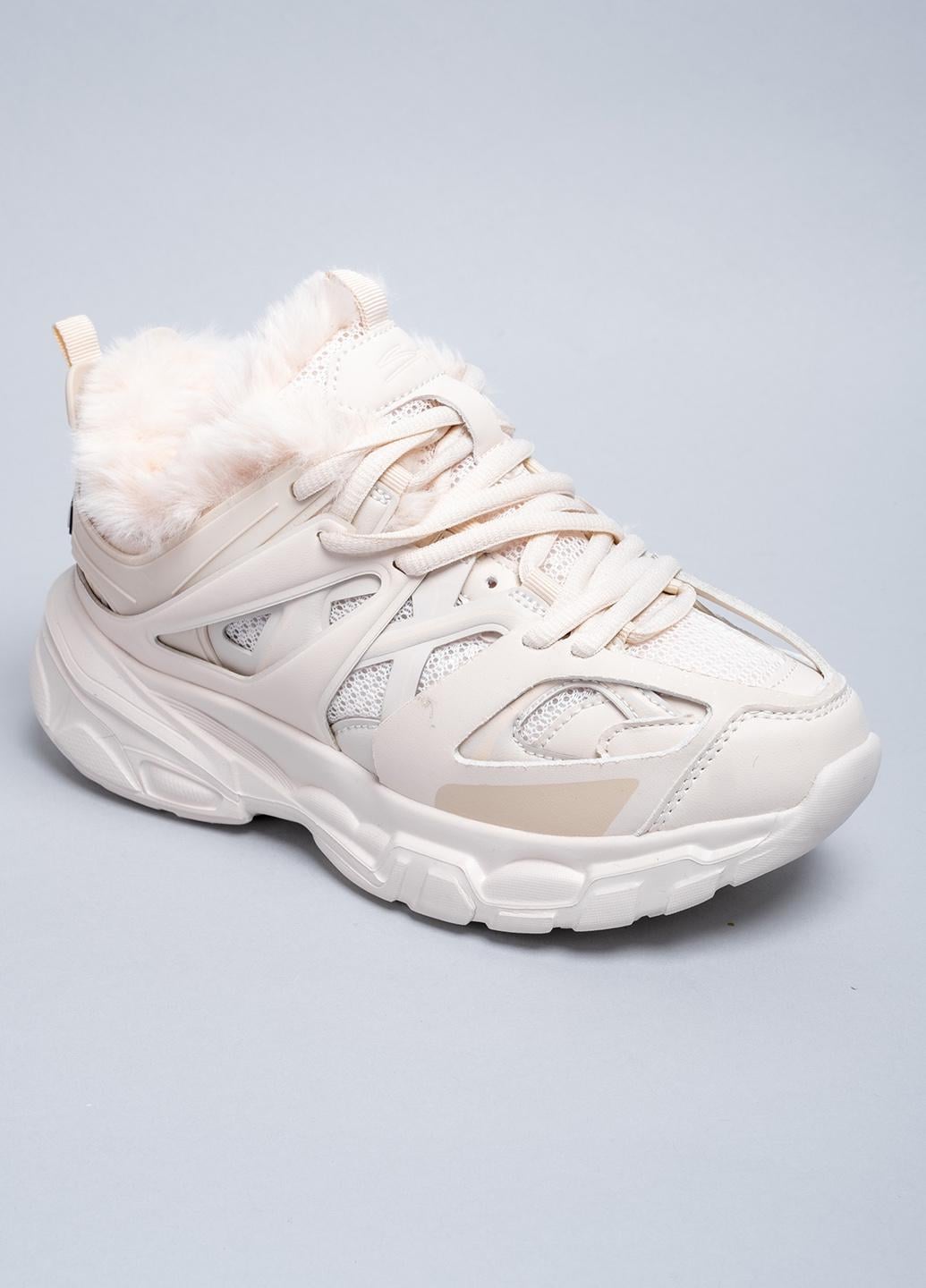 Кроссовки женские Stilli CX655-3 зимние на меху р. 37 Бежевый (342155_37)