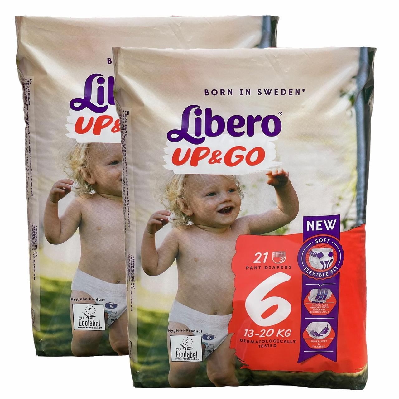 Підгузки-трусики дитячі Libero UP & GO 6 13-20 кг 42 шт. (2658552805)
