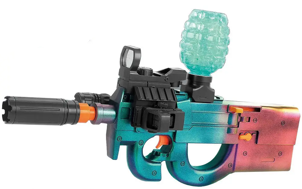 Автомат-орбиган с глушителем два прицела с подсветкой на аккумуляторе (1111777-16А)