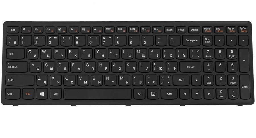Клавиатура для ноутбука Lenovo IdeaPad S510p Черный (182732)
