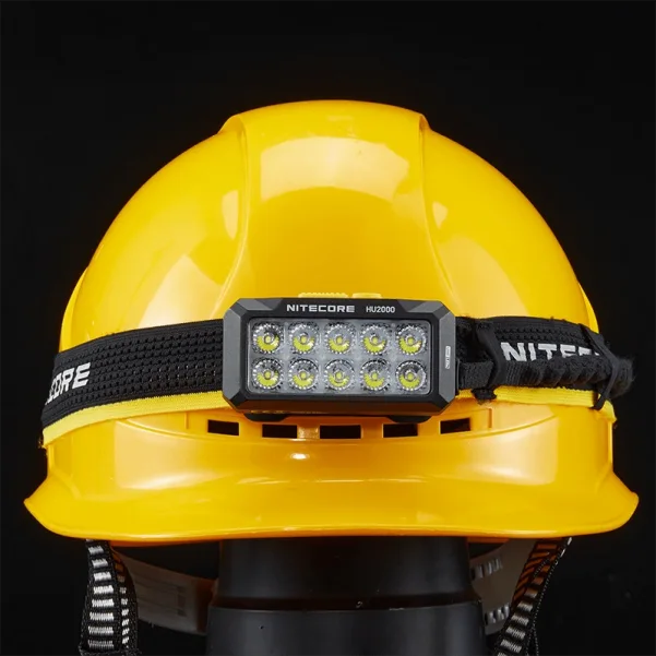 Фонарь налобный Nitecore HU2000 Type-C 2000 Лм 160 м белый и красный свет 10 режимов (23871776) - фото 4