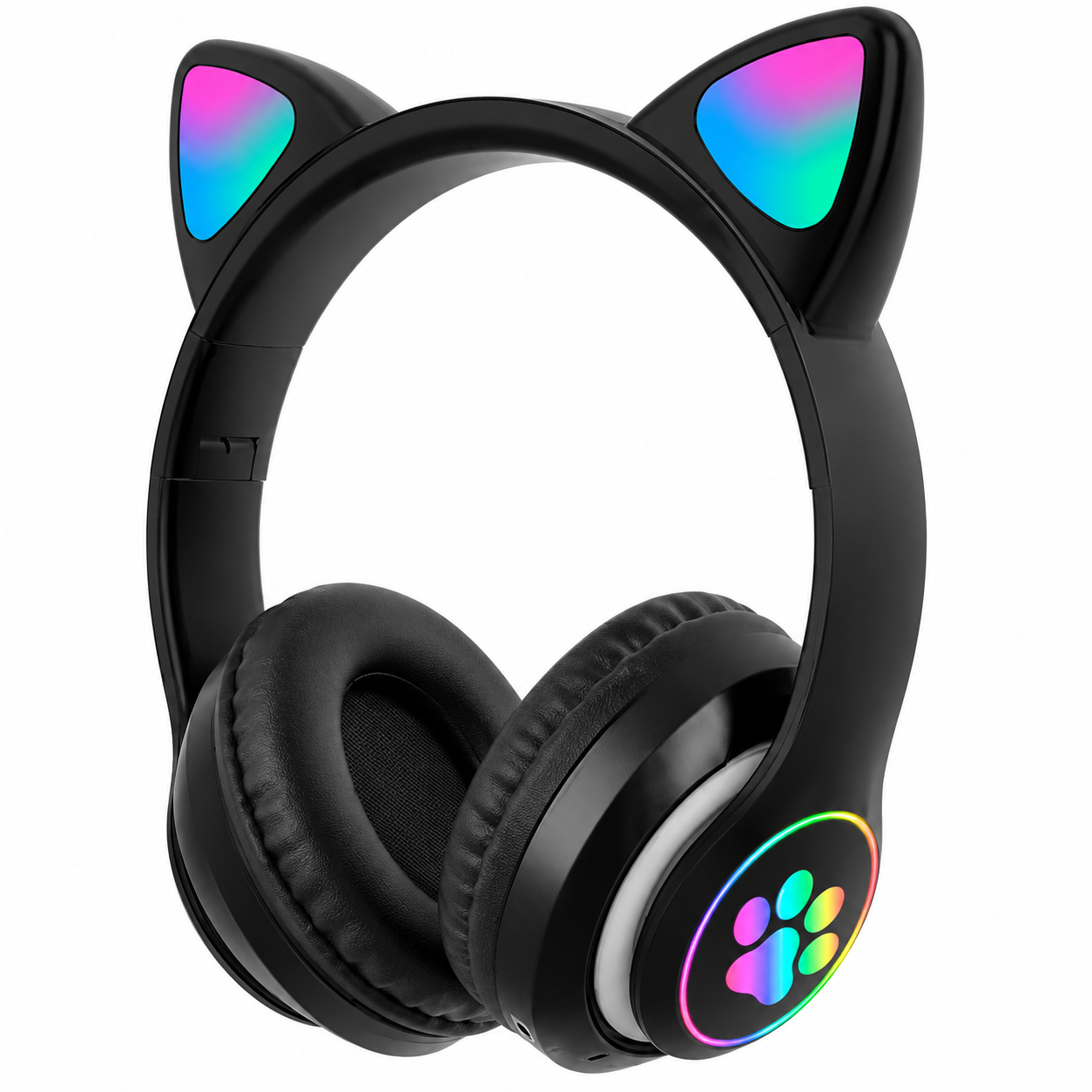 Наушники беспроводные STN-28 с ушками и подсветкой RGB (1014-944-00)