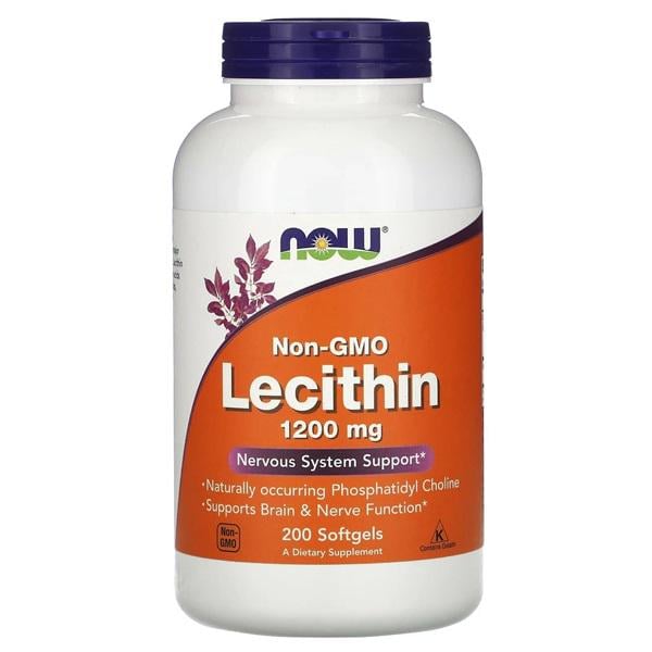 Лецитин NOW Foods Lecithin 1200 mg 200 Softgels