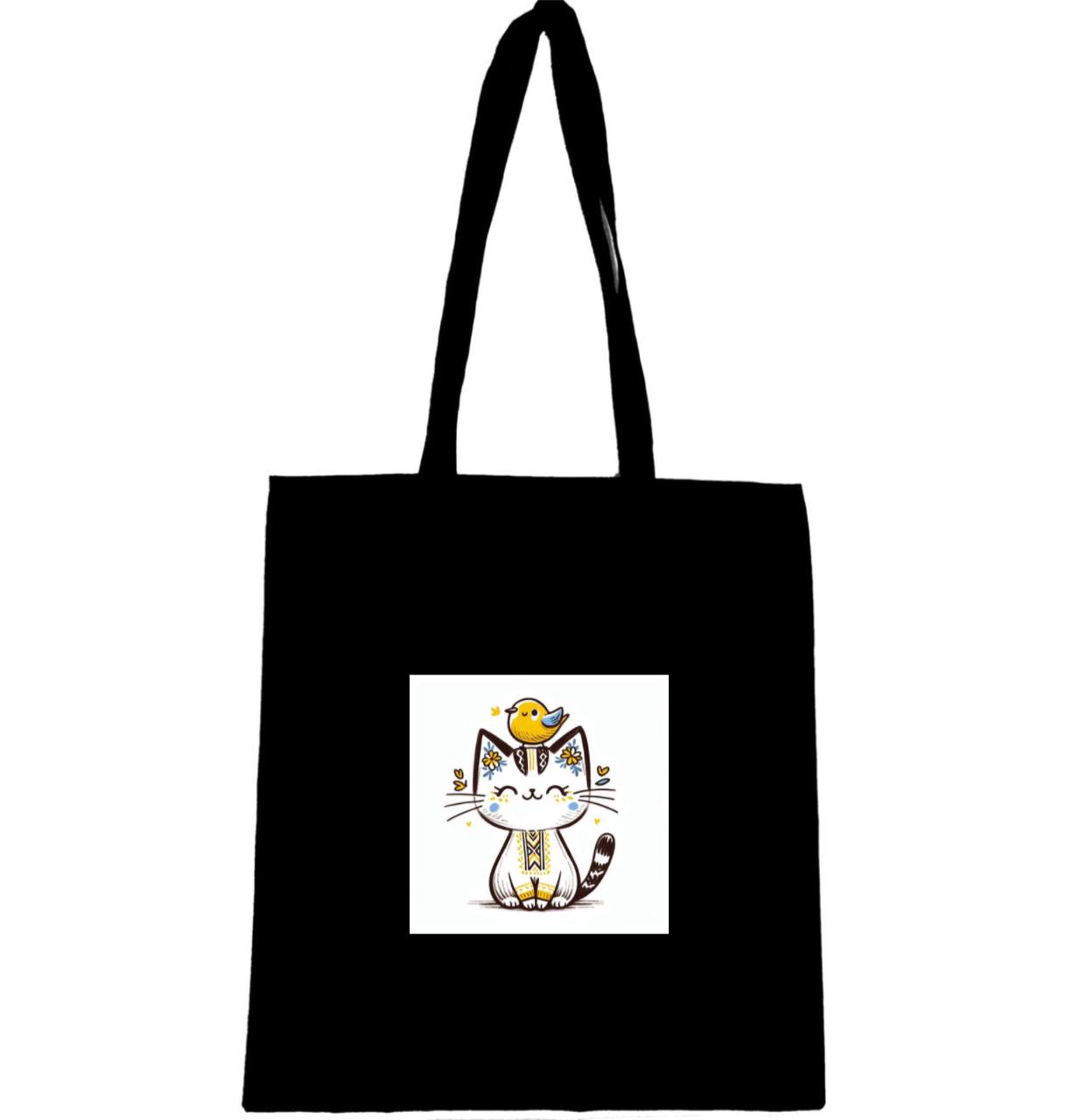 Эко-сумка с принтом Кот украинец (767)