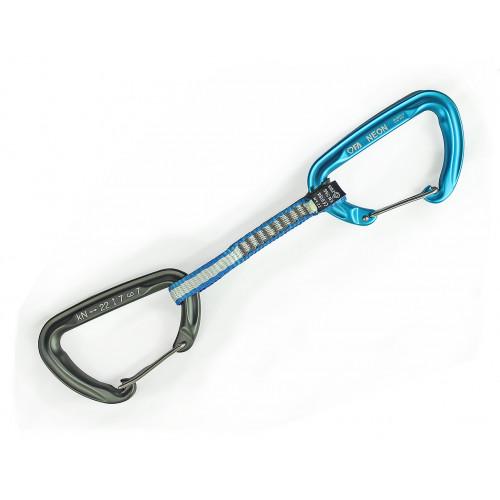 Оттяжка с карабинами First Ascent Neon Express DY 10 мм 11 см Blue (594690)