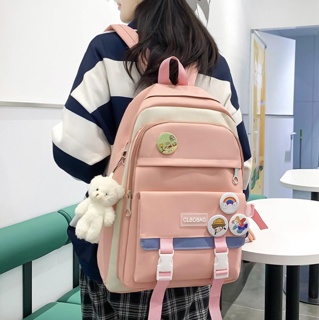 Шкільний рюкзак для дівчинки CLBD BAG 4в1 шоппер/пенал/сумочка Рожевий (DR016331) - фото 3 Шкільний рюкзак для дівчинки CLBD BAG 4в1 шоппер/пенал/сумочка Рожевий (DR016331) - фото 3