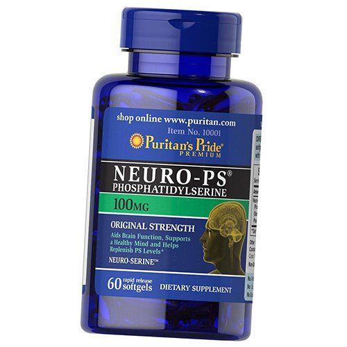 Фосфатидилсерин Puritan's Pride Neuro-PS 100 60 гел. капс. (72367038)