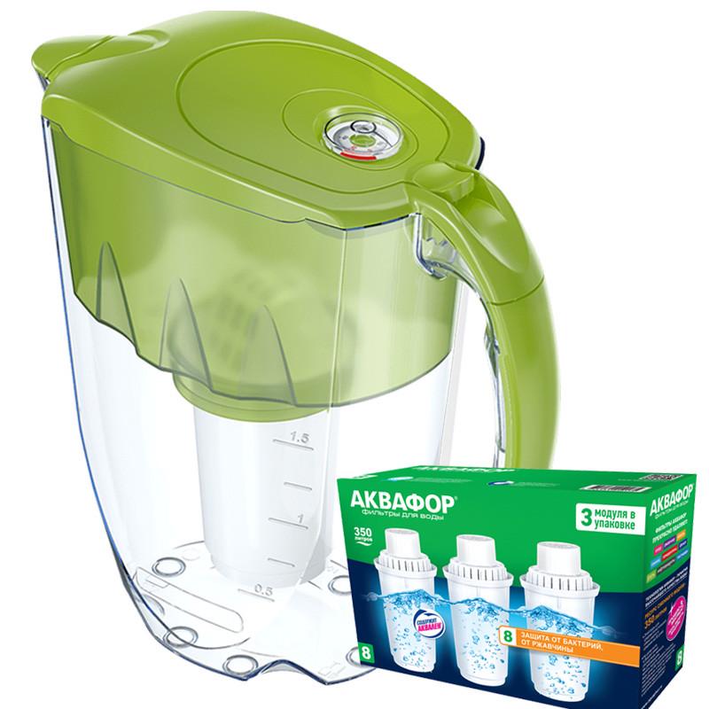 Фильтр-кувшин Аквафор Арктик с тремя модулями B8 Лимонный (1847764531)