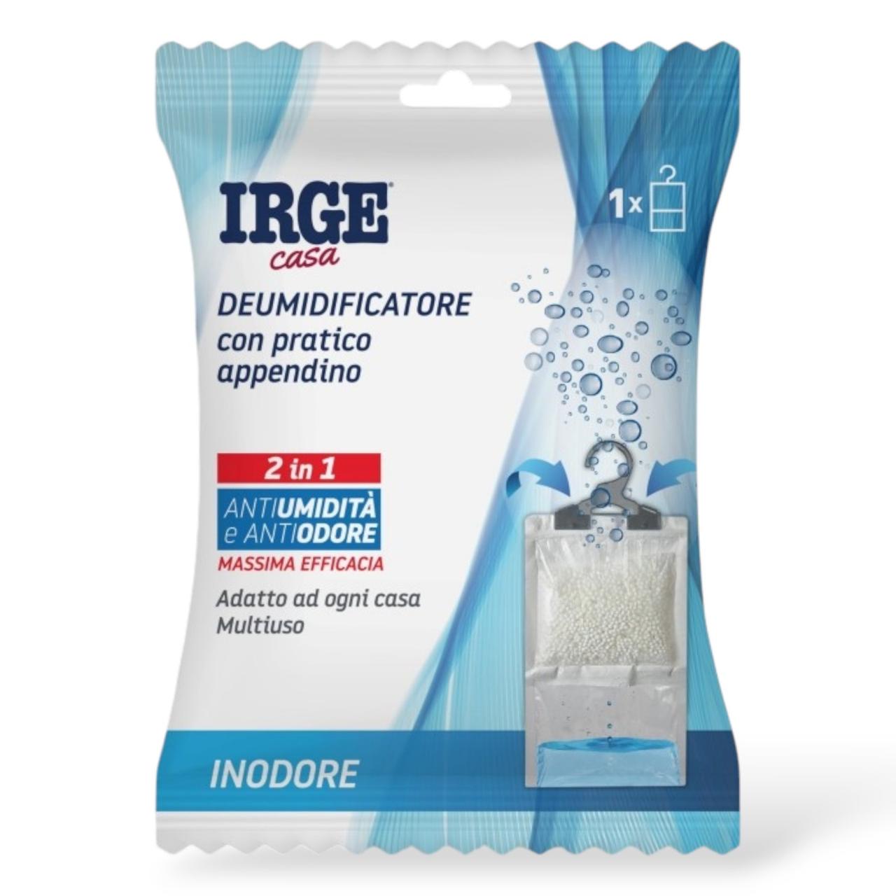 Поглотитель запаха и влаги IRGE с подвеской для шкафа без аромата 500 мл
