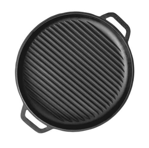 Крышка-сковорода гриль чугунная Brizoll 400 мм