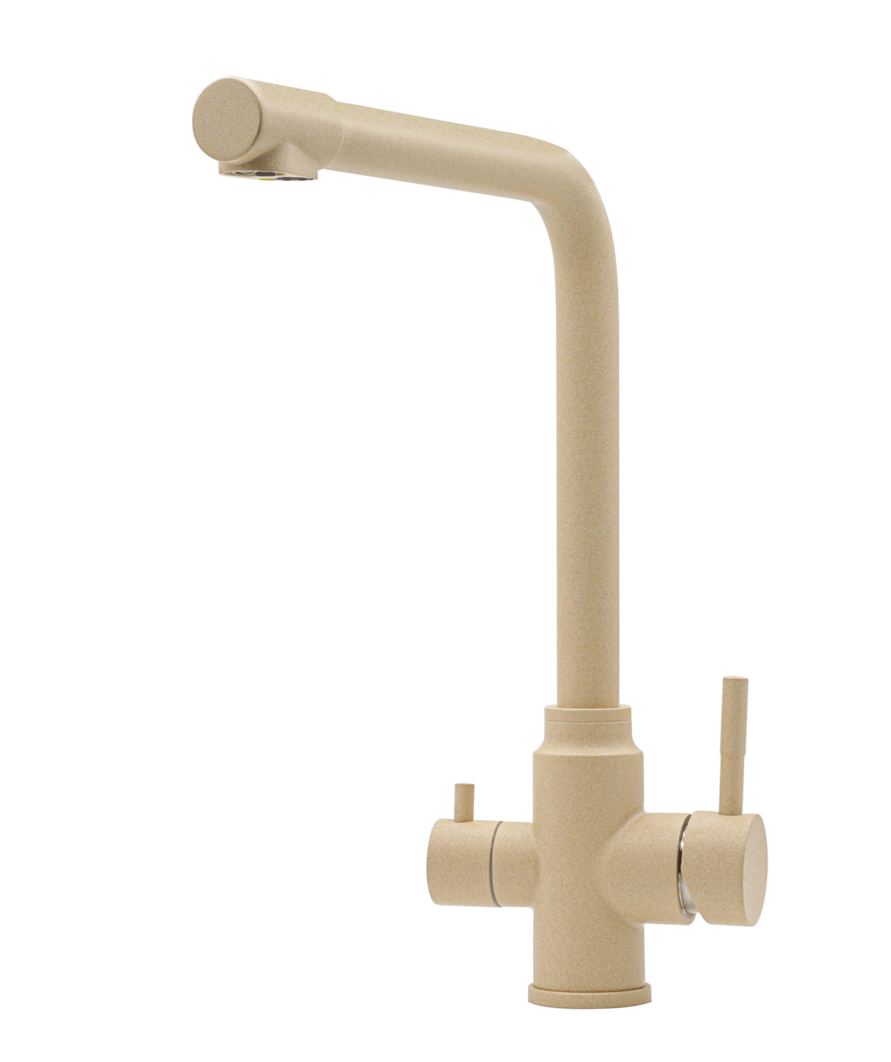 Смеситель AQUAMILL RIO с подключением фильтрованной воды Бежевый - фото 2 Смеситель AQUAMILL RIO с подключением фильтрованной воды Бежевый - фото 2