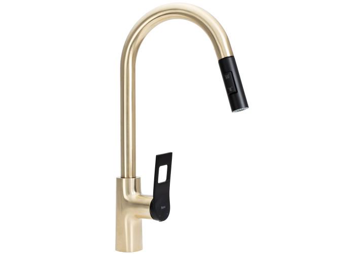Змішувач для кухні REA REA SOUL Золотий/Чорний (REA-B6205) Змішувач для кухні REA REA SOUL Золотий/Чорний (REA-B6205)