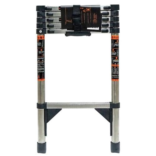 Лестница телескопическая приставная 2,3 м из нержавеющей стали (2848-cac6a)