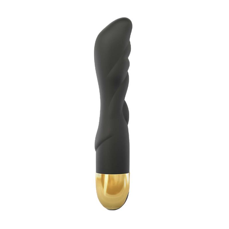 Вибратор для точки G Dorcel Flexi & Joy 21 см Черно-золотой (24745)