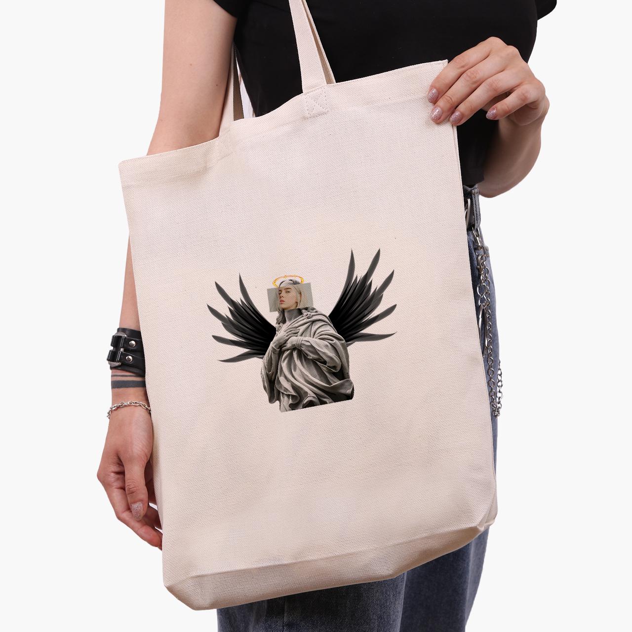 Эко сумка шоппер Billie Eilish Renaissance 41х39х8 см Бежевый (9227-1205-WTD)