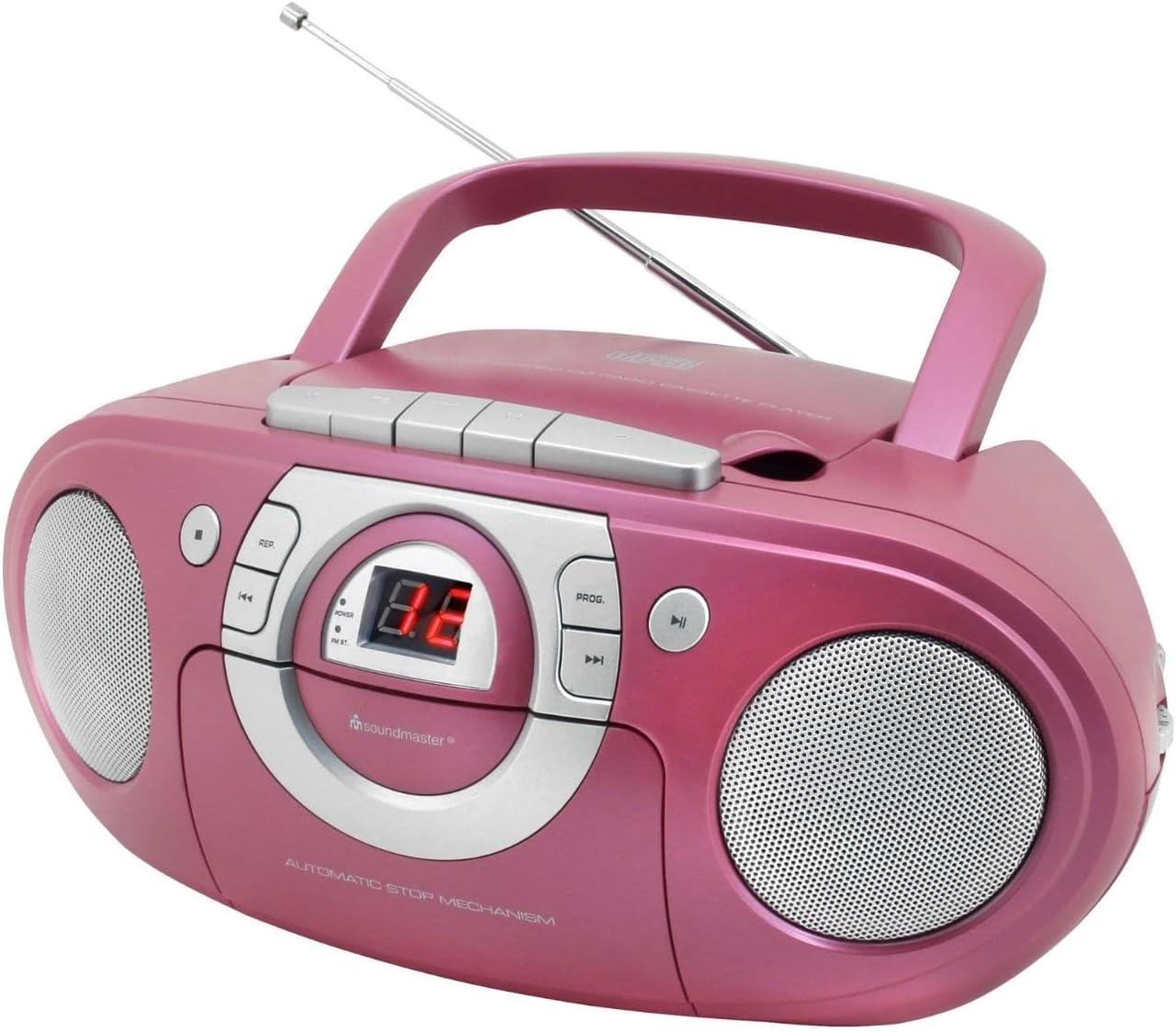 Бумбокс Soundmaster SCD5100SW CD з FM-радіо Рожевий - фото 1