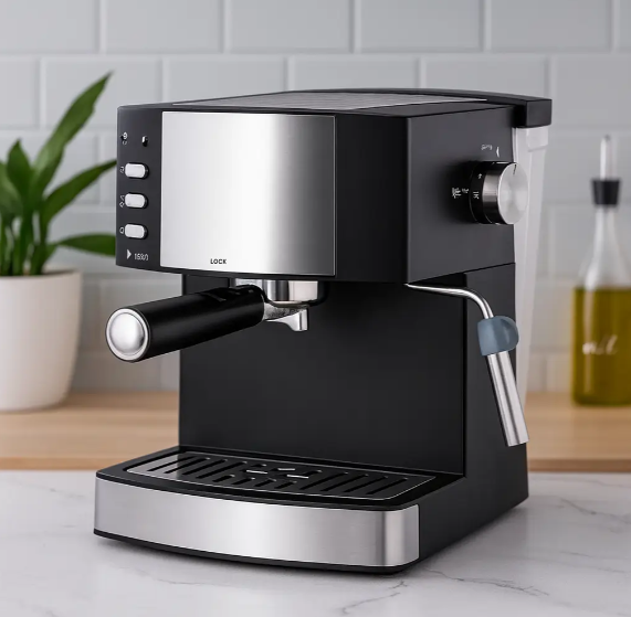 Кавоварка еспресо Rainberg RB-2273 з капучинатором 2200 Вт 1.6 л (31181255)