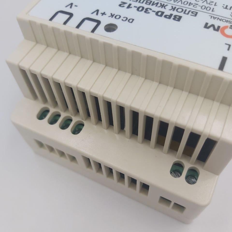 Блок живлення Biom на DIN-рейку TH35/ЕС35 BPD-30-12 30 W 2,5 A 12 V IP20 - фото 2