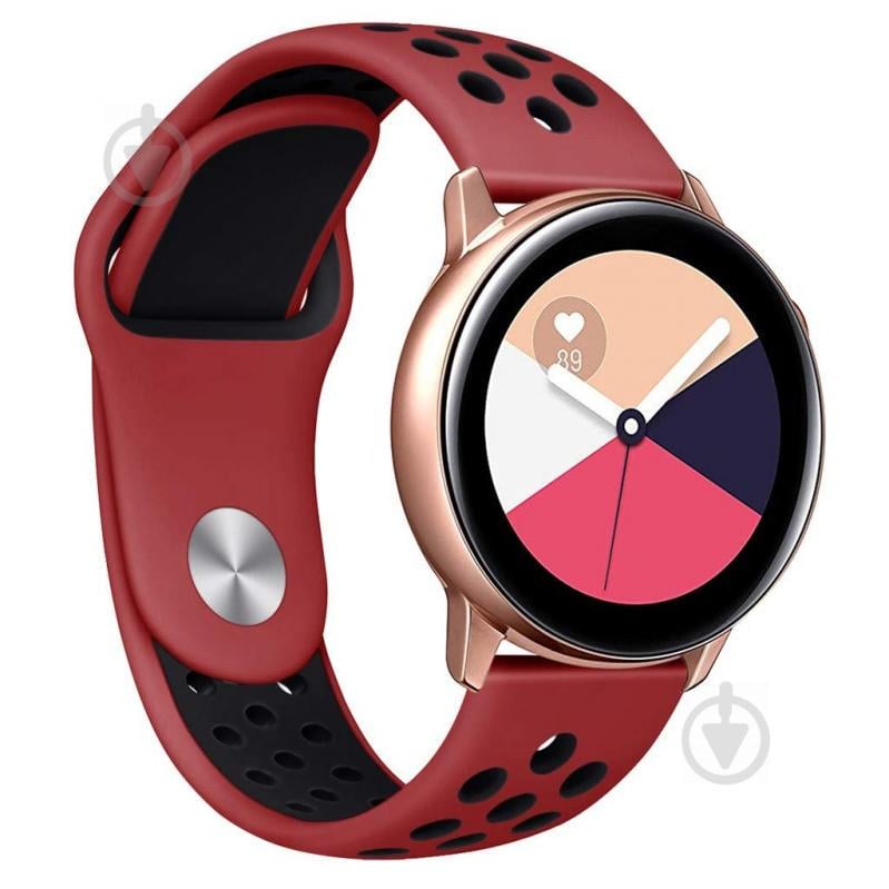 Ремешок BeWatch силиконовый для Samsung Galaxy active Красно-Черный (1010131.1) Ремешок BeWatch силиконовый для Samsung Galaxy active Красно-Черный (1010131.1)