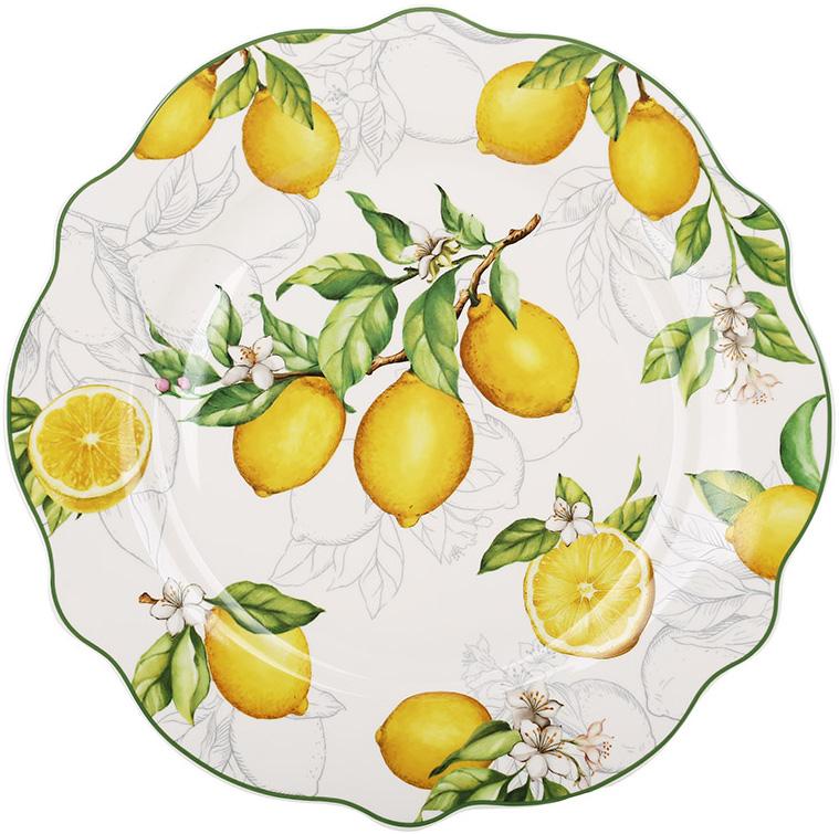 Набір обідніх тарілок сицилійський лимон 4 шт. 28 см - фото 1