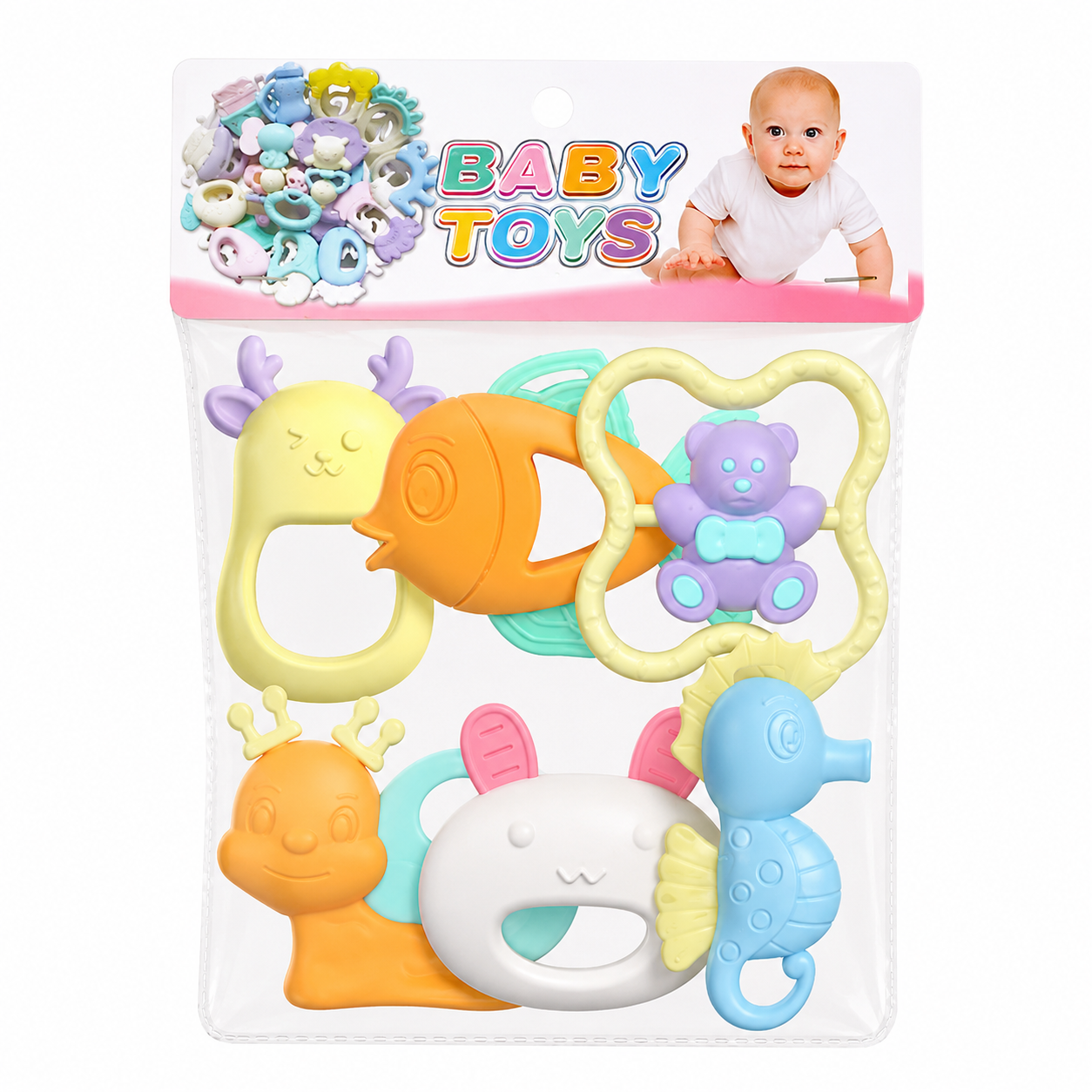 Игрушка для малышей Baby Toys Погремушки и прорезыватели Baby Toys 6 шт. (032)
