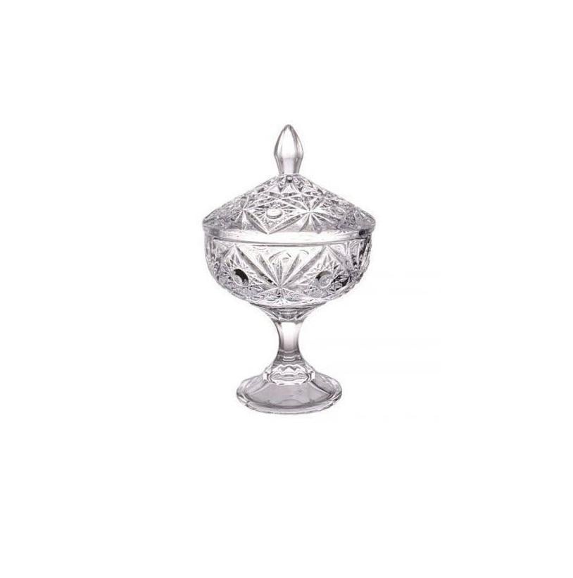 Конфетница на ножке Bohemia Miranda стекло 240 мм