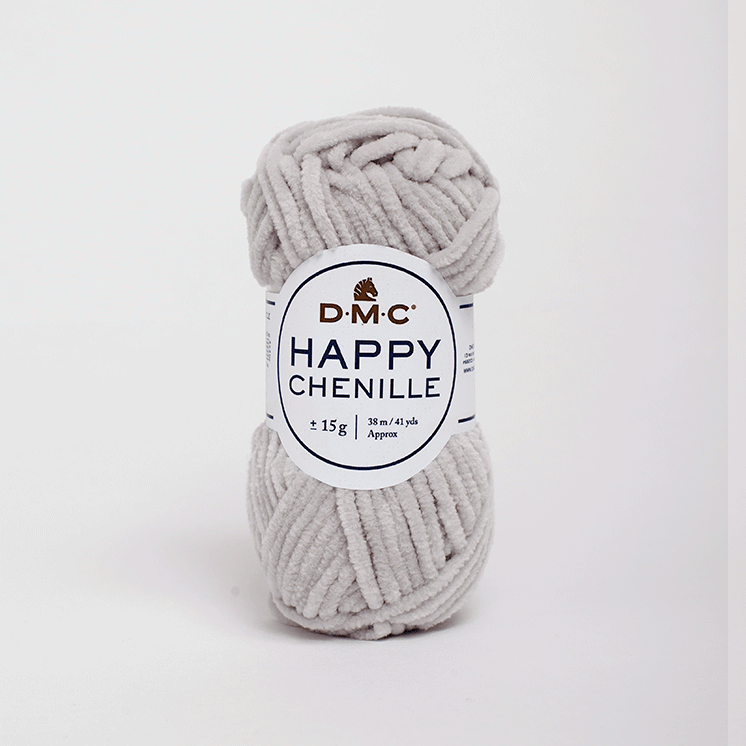 Пряжа велюровая DMC Happy Chenille 11 светло-серый (2594) Пряжа велюровая DMC Happy Chenille 11 светло-серый (2594)