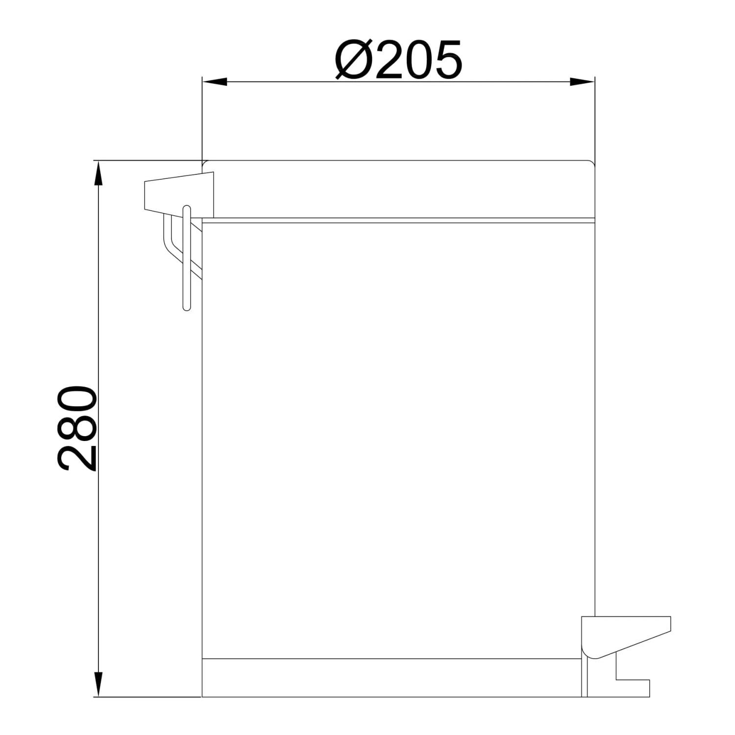 Ведро для мусора Frap F702 с крышкой и педалью 5 л Хром (126707) - фото 2 Ведро для мусора Frap F702 с крышкой и педалью 5 л Хром (126707) - фото 2