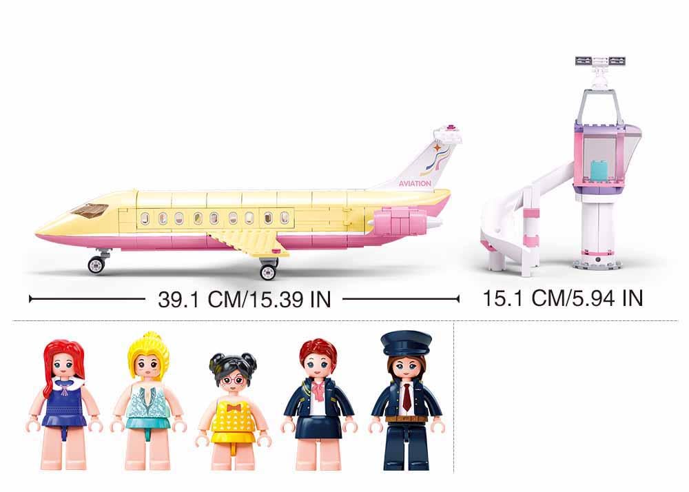 Конструктор Sluban M38-B1166 Пасажирський літак 384 деталі 5 фігурок - фото 3 Конструктор Sluban M38-B1166 Пасажирський літак 384 деталі 5 фігурок - фото 3