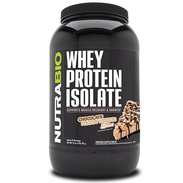 Протеин NutraBio Whey Protein Isolate 907 г 29 порций Chocolate Peanut Butter Bliss (000027245) Протеин NutraBio Whey Protein Isolate 907 г 29 порций Chocolate Peanut Butter Bliss (000027245)