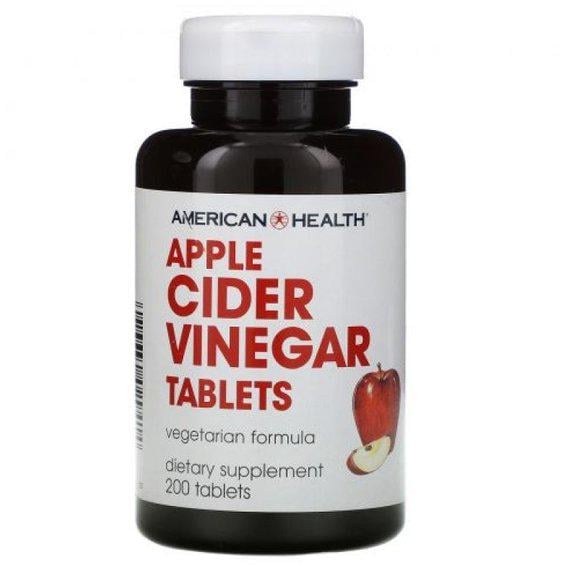 Яблочный уксус American Health Apple Cider Vinegar Tablets 200 Tabs (AMH-02941)