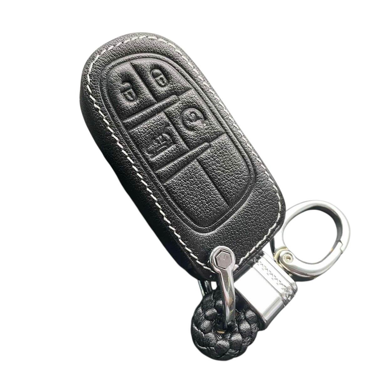 Чехол кожаный для ключа Jeep/Dodge (jp1le)