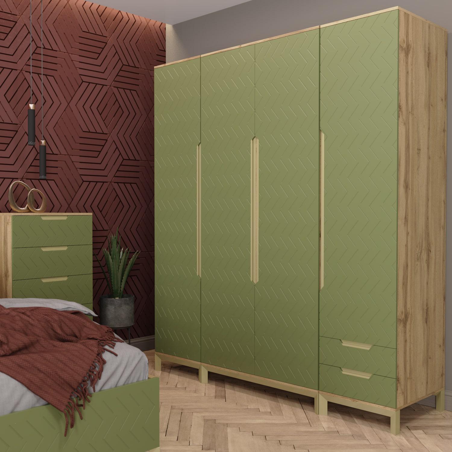 Пенал ART IN HEAD 2 Swan правый 500x2300x600 мм Бали зеленый (GA10510 мм 0404) - фото 2 Пенал ART IN HEAD 2 Swan правый 500x2300x600 мм Бали зеленый (GA10510 мм 0404) - фото 2