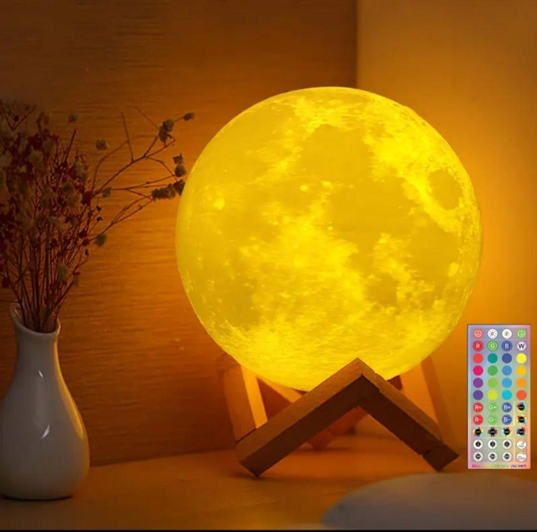 Светильник-ночник настольный 3D Mооn Light Луна 128 цветов (Л-019) Светильник-ночник настольный 3D Mооn Light Луна 128 цветов (Л-019)
