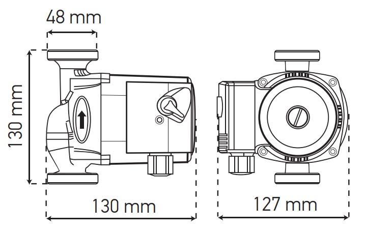 Насос KOER KP.GRS-25/4-130 циркуляційний відцентровий (KP0250) - фото 3