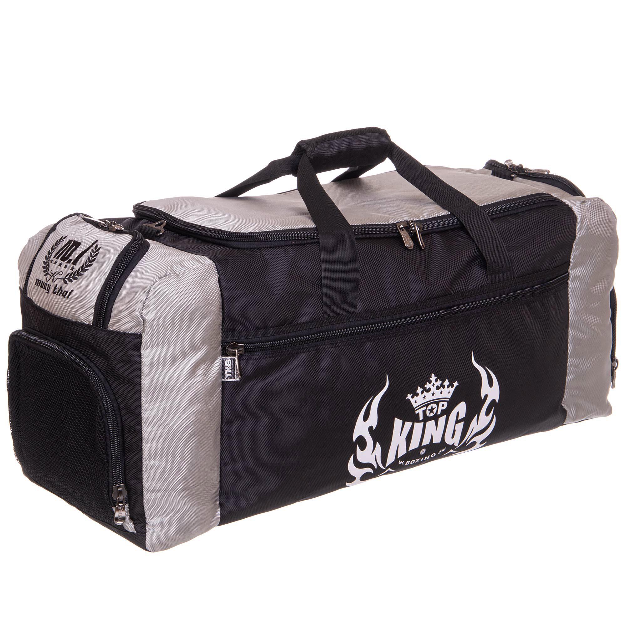 Сумка спортивная Zelart TOP KING TKGMB-01 Черный/Серый (DR003889)
