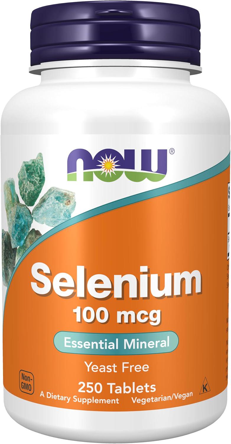 Селен NOW Foods Selenium 100 мкг 250 таб.