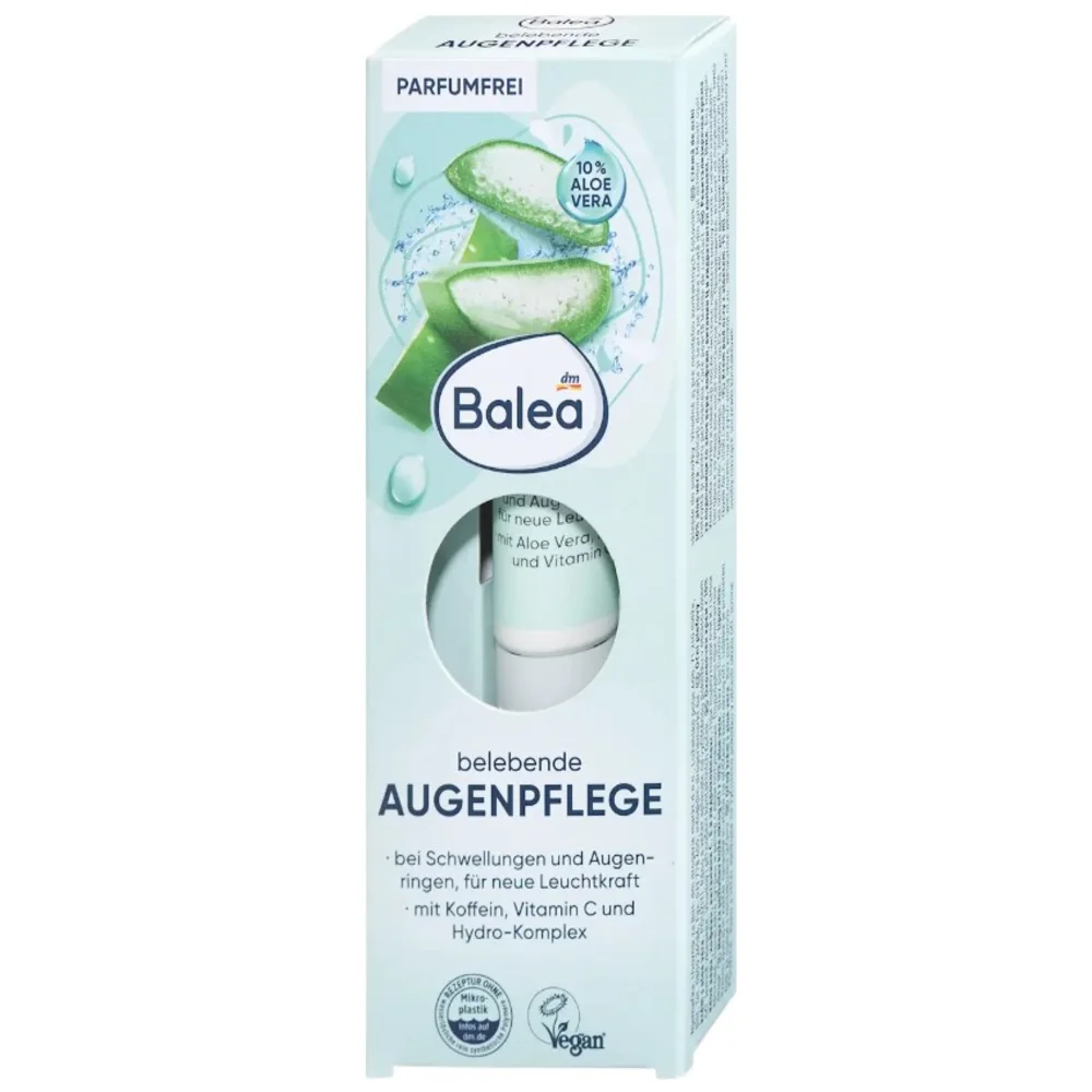Крем Balea Belebende Augencreme под глаза с 10% алоэ и кофеином 15 мл