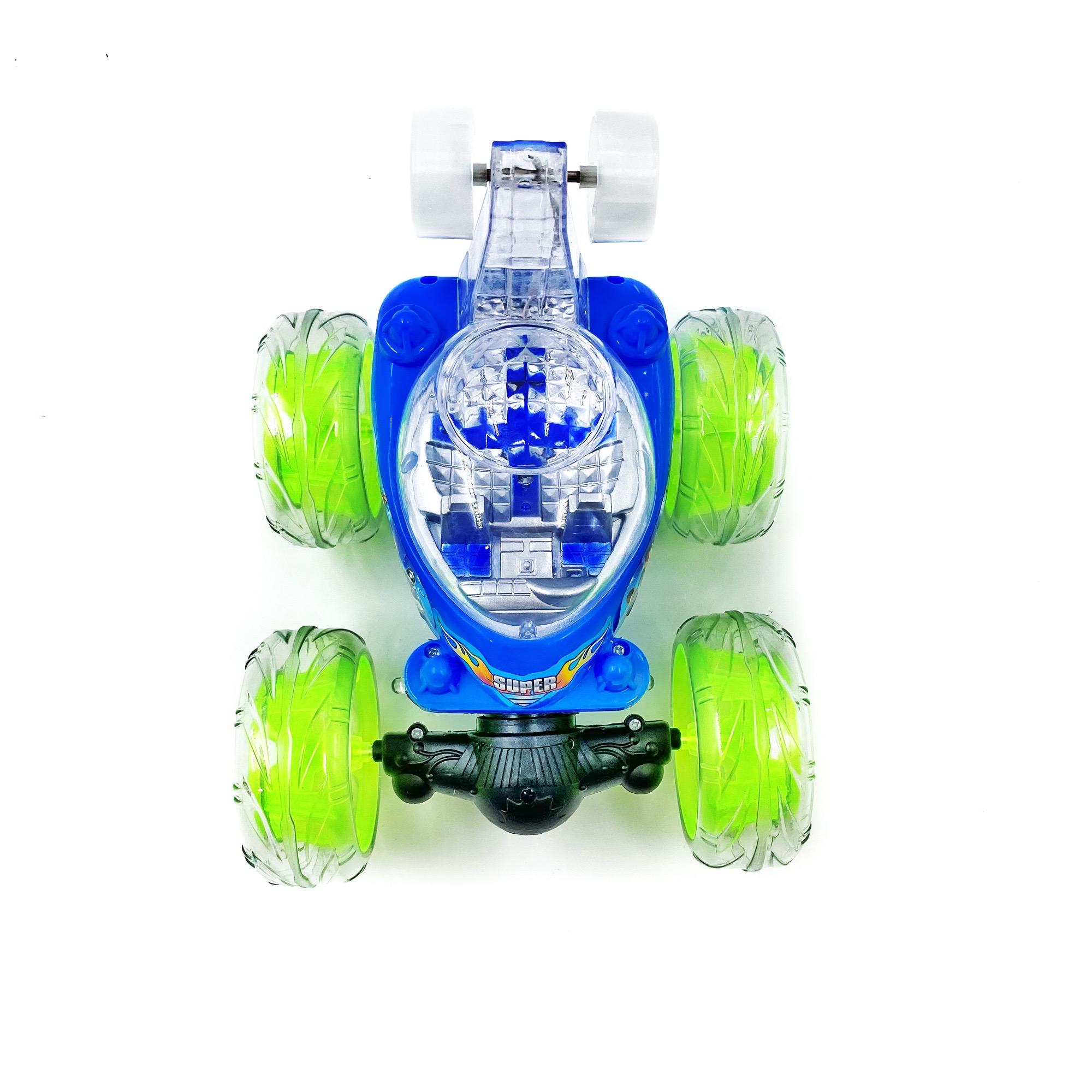 Машинка перевертыш музыкальная Jia Yue Toys на радиоуправлении 18 см 4,8 В Разноцветный (95048) - фото 4