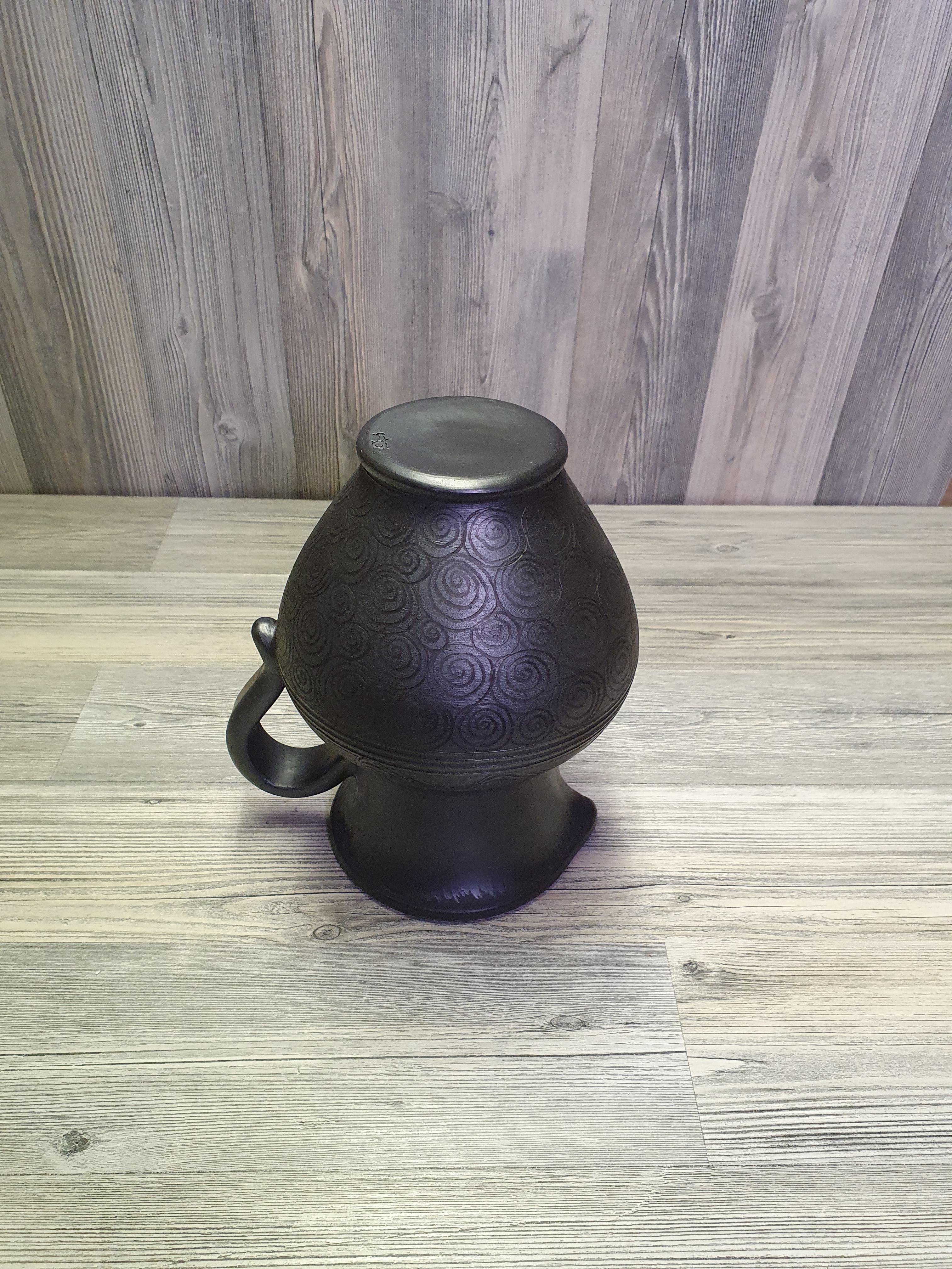 Кувшин из черной глины (5282) - фото 11 Кувшин из черной глины (5282) - фото 11