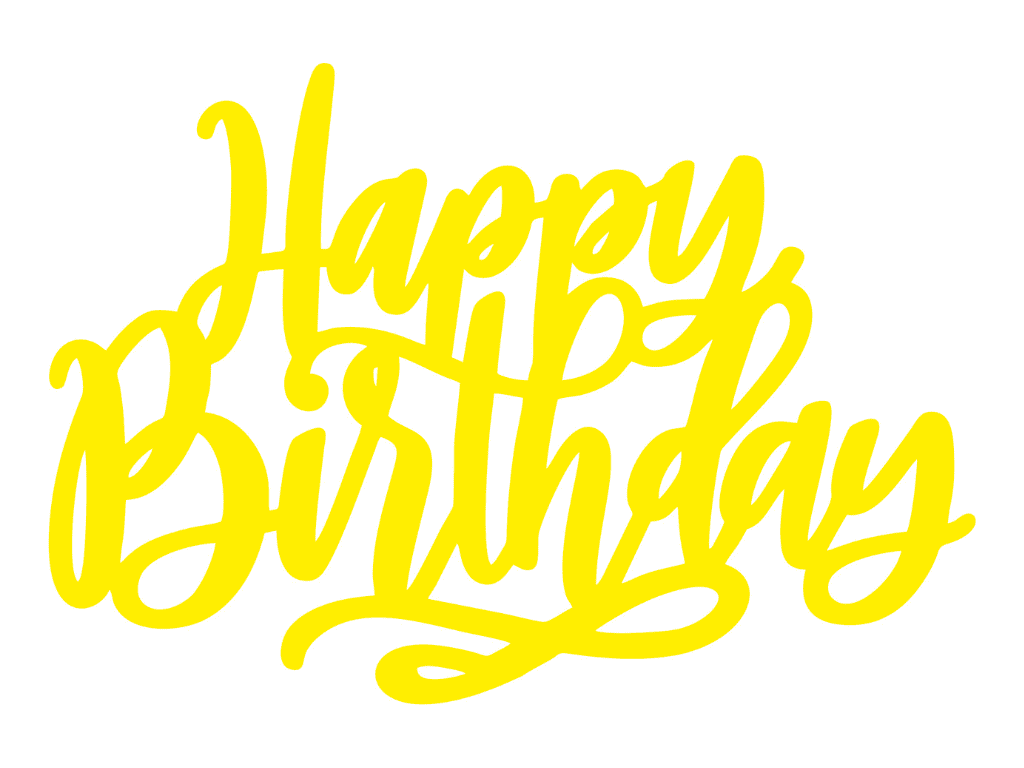 Топпер для торта Elfy Happy Birthday (25626871)