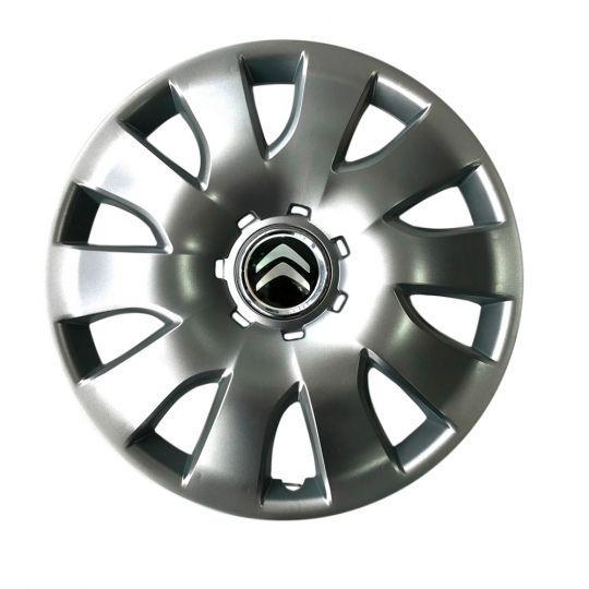 Автомобильные колпаки SKS 425 R16 с логотипом Citroen 4 шт. Серебристый
