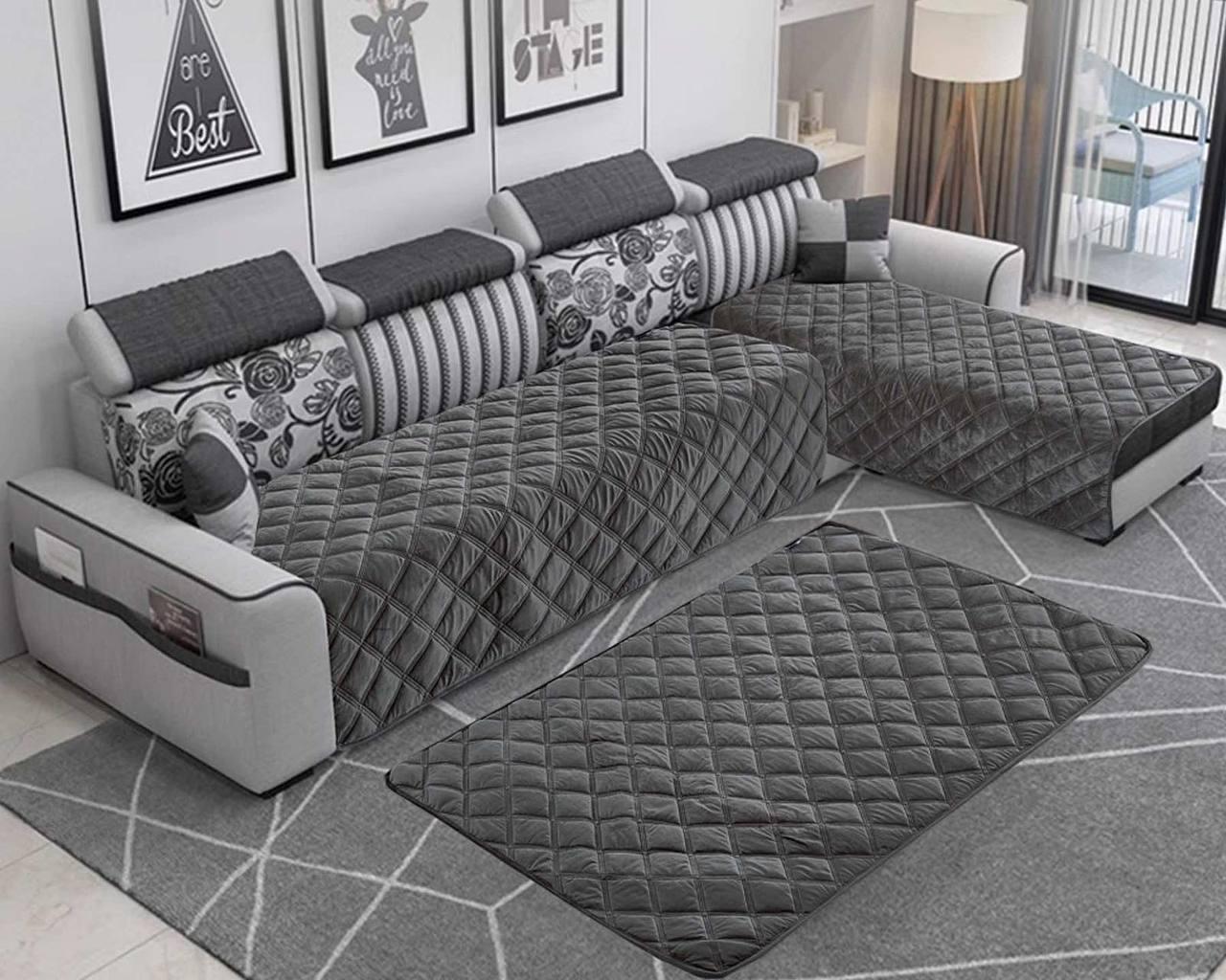 Дивандек 90х210/90х160 2 шт. Графітовий (Д-am-divandek-0020-01) - фото 1