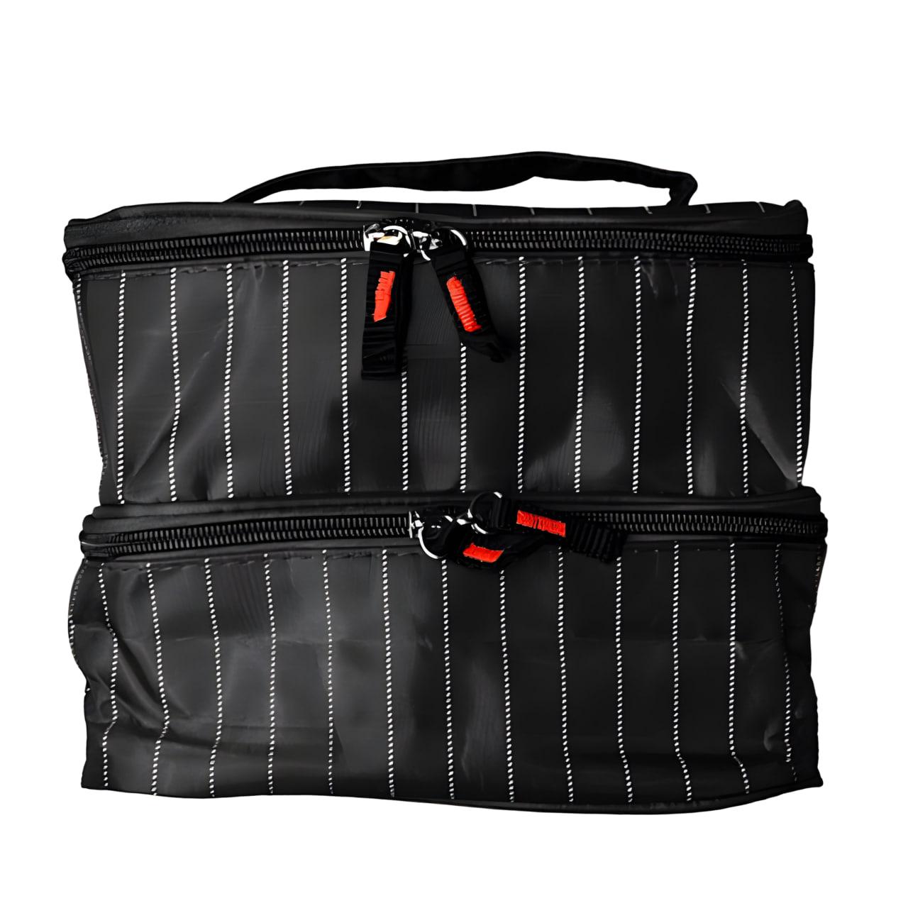 Косметичка-несесер мужская 22х16х15 см Черный (24-296)