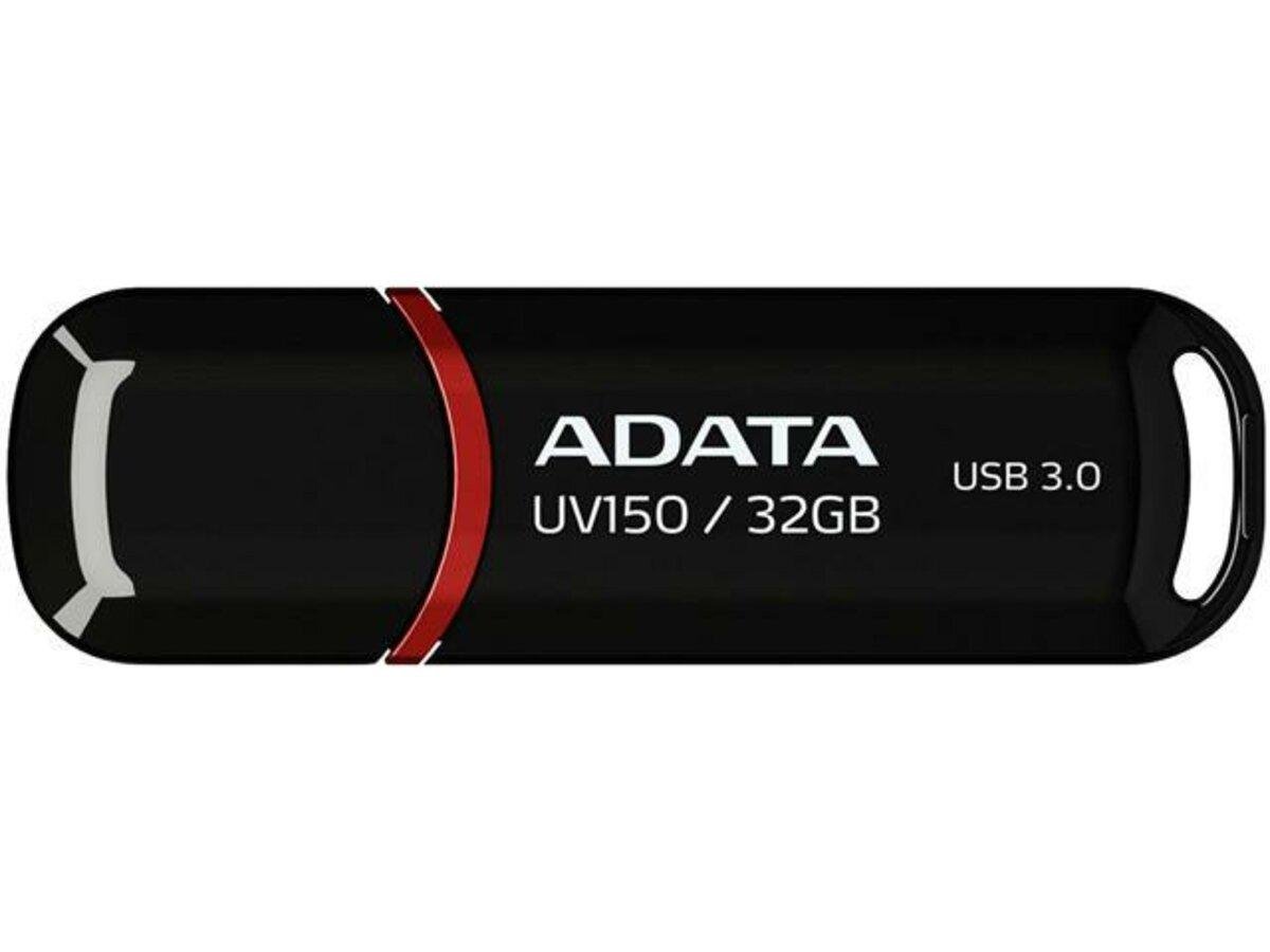 Флеш-пам'ять A-DATA UV150 Gen 1 32 Гб Black (AUV150-32G-RBK) - фото 1