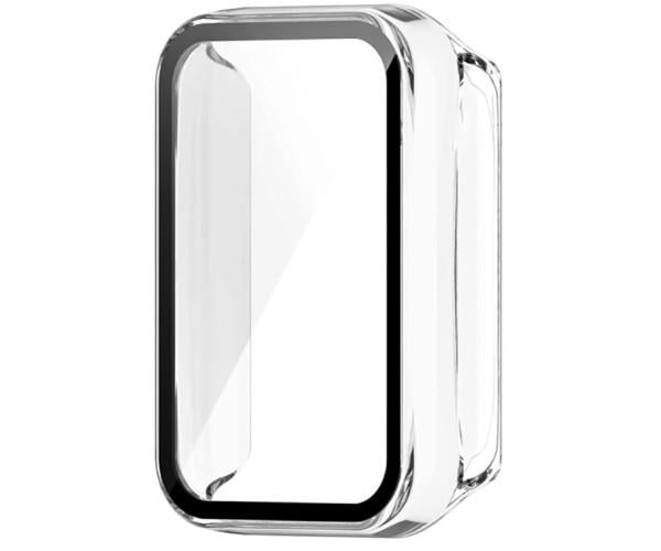 Чехол с защитным стеклом Protective Cover with Glass для Xiaomi Smart Band 9 Pro Прозрачный Чехол с защитным стеклом Protective Cover with Glass для Xiaomi Smart Band 9 Pro Прозрачный