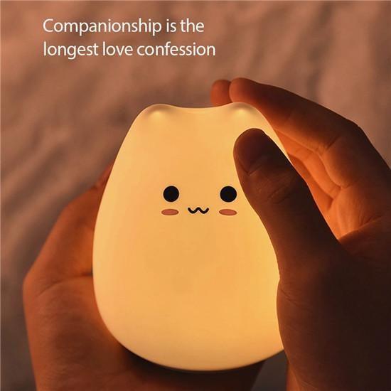 Ночник детский Little Cat Silicone Light 7 RGB цветов (730668kmt) - фото 3